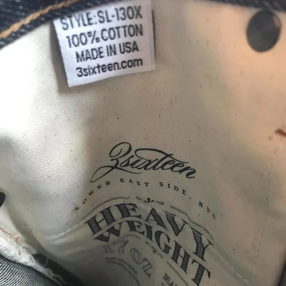 3sixteen SL-130X 17oz size 30 - Picture 5 of 8